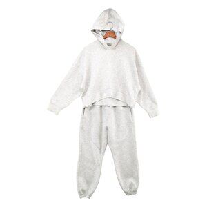 YPB neoKNIT Outfit Womens Grey 2 Pieces Hoodie with Sweatpants Size L / XL